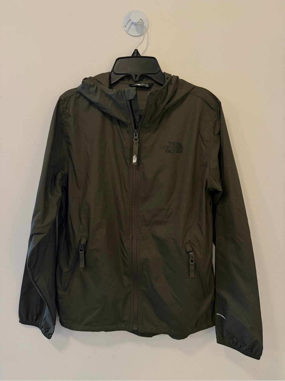 The North Face Kids' Olive 14-16 Windbreaker Jacket Like-New #Lux-W